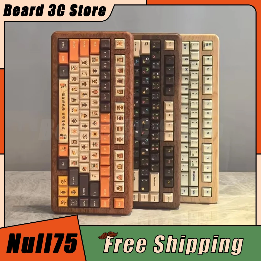 

ZaoYi Null75 Mechanical Keyboard Kit Three Mode Wireless Gaming Keyboard Customized Solid Wood Keyboard Hot Swap PC Accessories