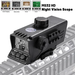 ZIYOUHU-Night Vision Rifle Scope, Red Dot Optical Mini Sight, 7X Zoom, Hunting Telescope, IR Holographic Sighting, MS32 HD