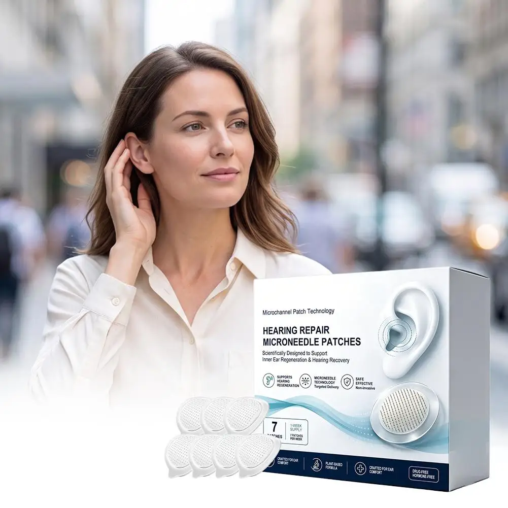 Advanced Microneedles Ear Tightness Patches Improves,Hearing Loss Ringing ,Portable Ear Care Tinnitus Relief Patch Keep Relaxed