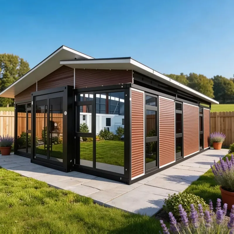 Luxury Tiny Home Expandable Container Houses 2 3 Bedroom Wooden Prefabricated House Garden Rooms 20ft 40ft Prefab Mobile House
