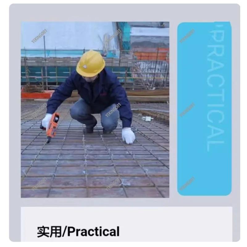 

Rechargeable Automatic Rebar Tying Machine Handheld Lithium Battery Steel Banding Tool for Construction Site Use