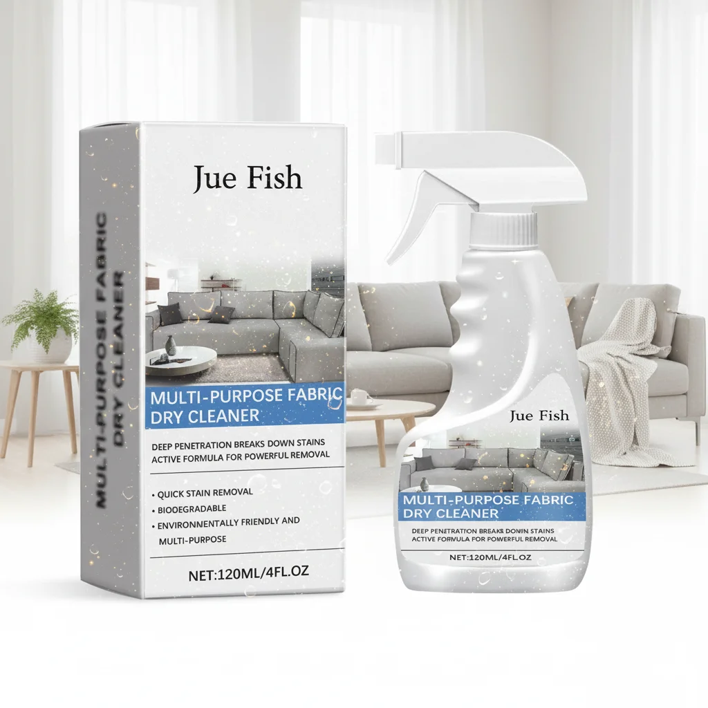 Fabric Sofa Cleaner Upholstery Stain Remover Spray Multi Purpose Deep Cleaning Fast Acting For Couch Furniture Household 120ml