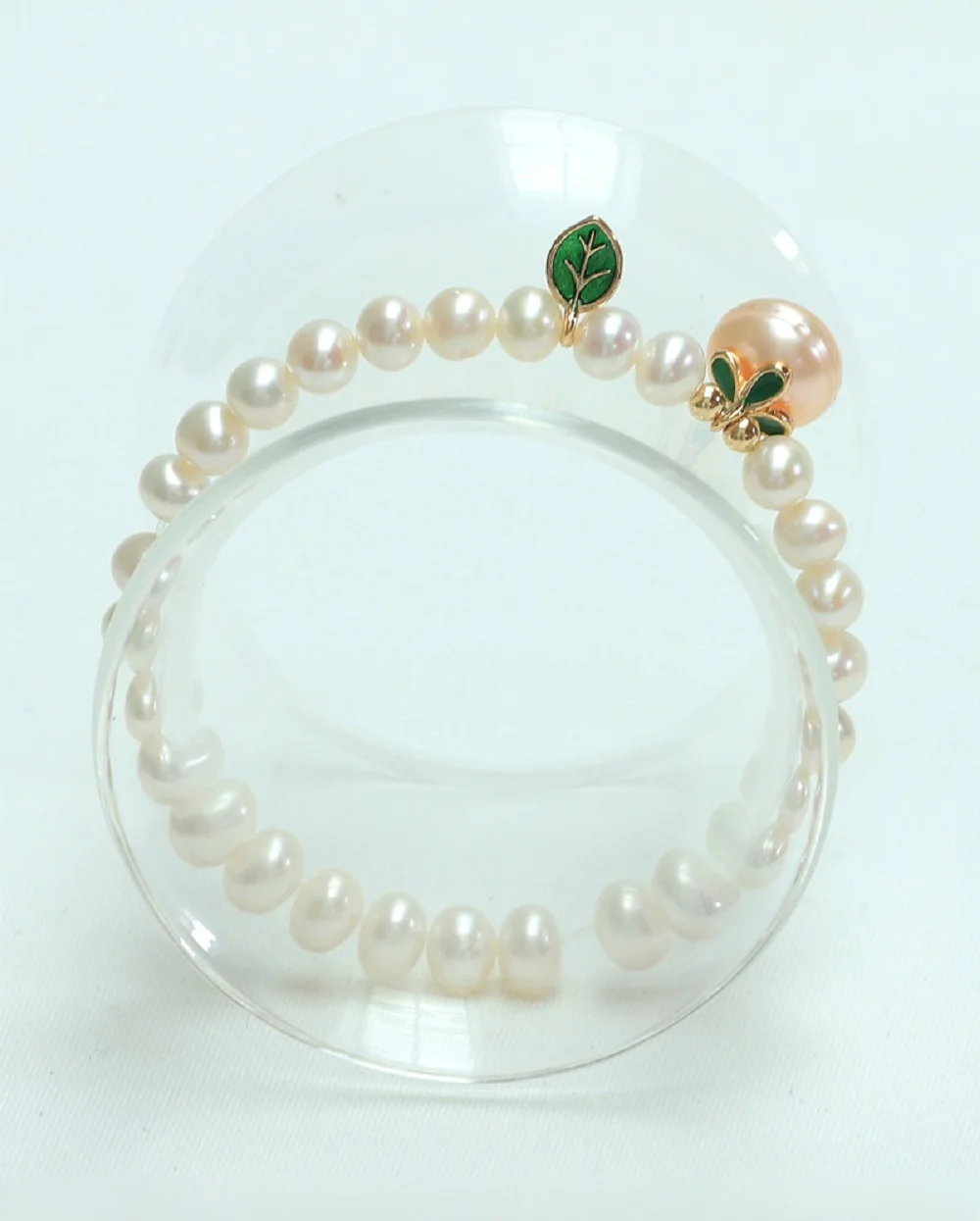 [Persimmon Ruyi] Natural Japanese Pearl Bracelet Elastic Closed Bracelet - Length -17cm/18cm/19cm