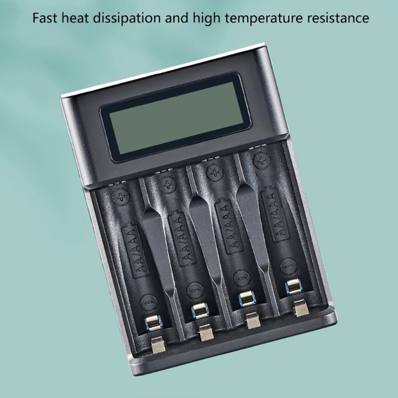 Cargador batería 4 ranuras AA LR03 Cargador batería para batería recargable NiMh