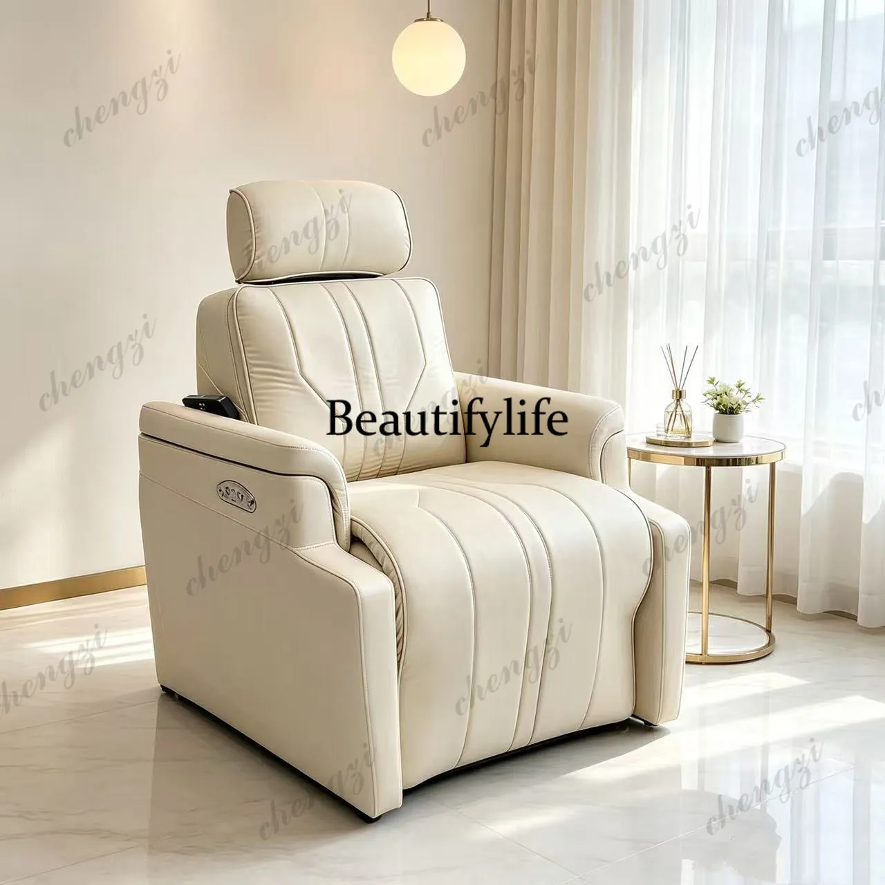 Hair Salon Multifunctional Hair Sofa Perm Dyeing Shave Barber Shop Electric Massage Sofa