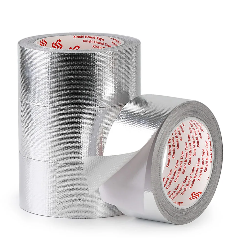 Glass Fiber Aluminum Foil Tape, High-Temperature Resistant And Waterproof Pipeline Sealing Tape Air Conditioning Pipe Insulation