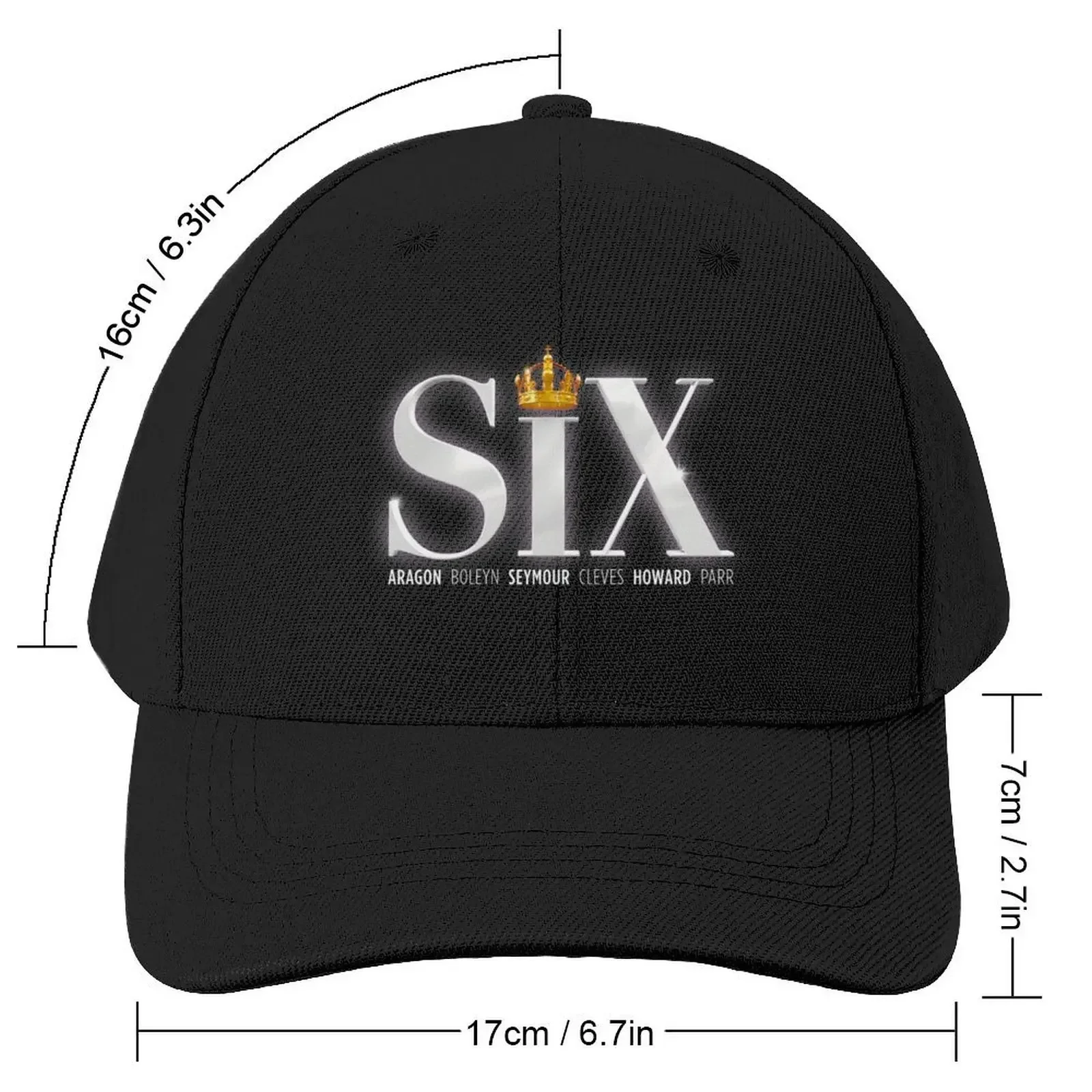 Logo SIX The musical Baseball Cap summer hat Mountaineering Elegant Women's Hats Men's