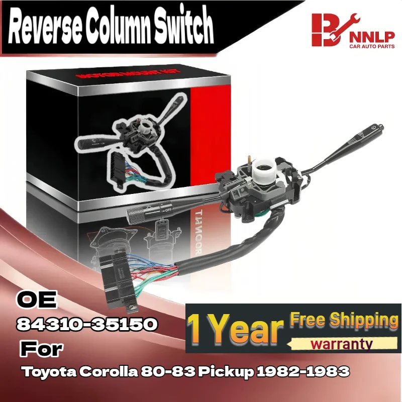 

Переключатель указателя поворота без противотуманных фар для пикапа Toyota Corolla 80-83 1982-1983 84310-35150 8431012333, 8431012382, 8431012381