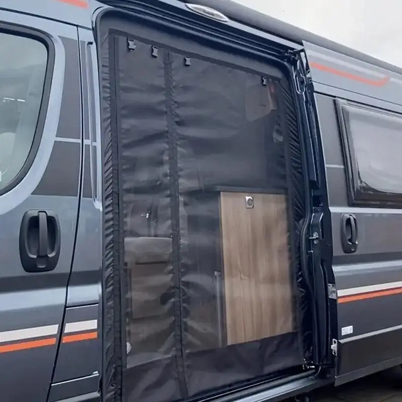 Garage Mesh Screen Zipper-Enabled Mesh Door Screen Magnetic Closure Door Screen Breathable Sliding Door Flyscreen For Keep Fly