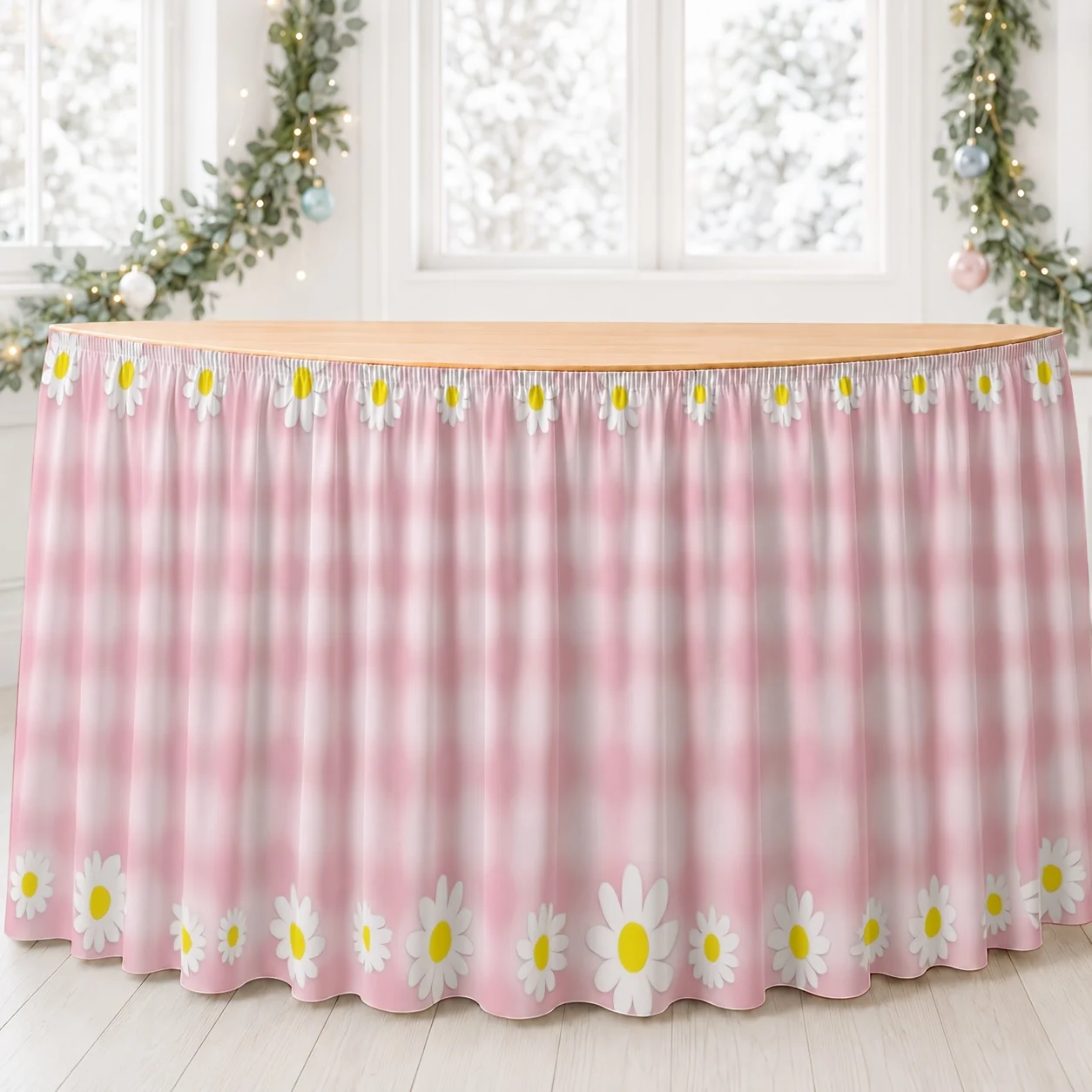 One piece of 2D flat-printed polyester tablecloth, suitable for the start of the school year, Thanksgiving, and autumn harvest.