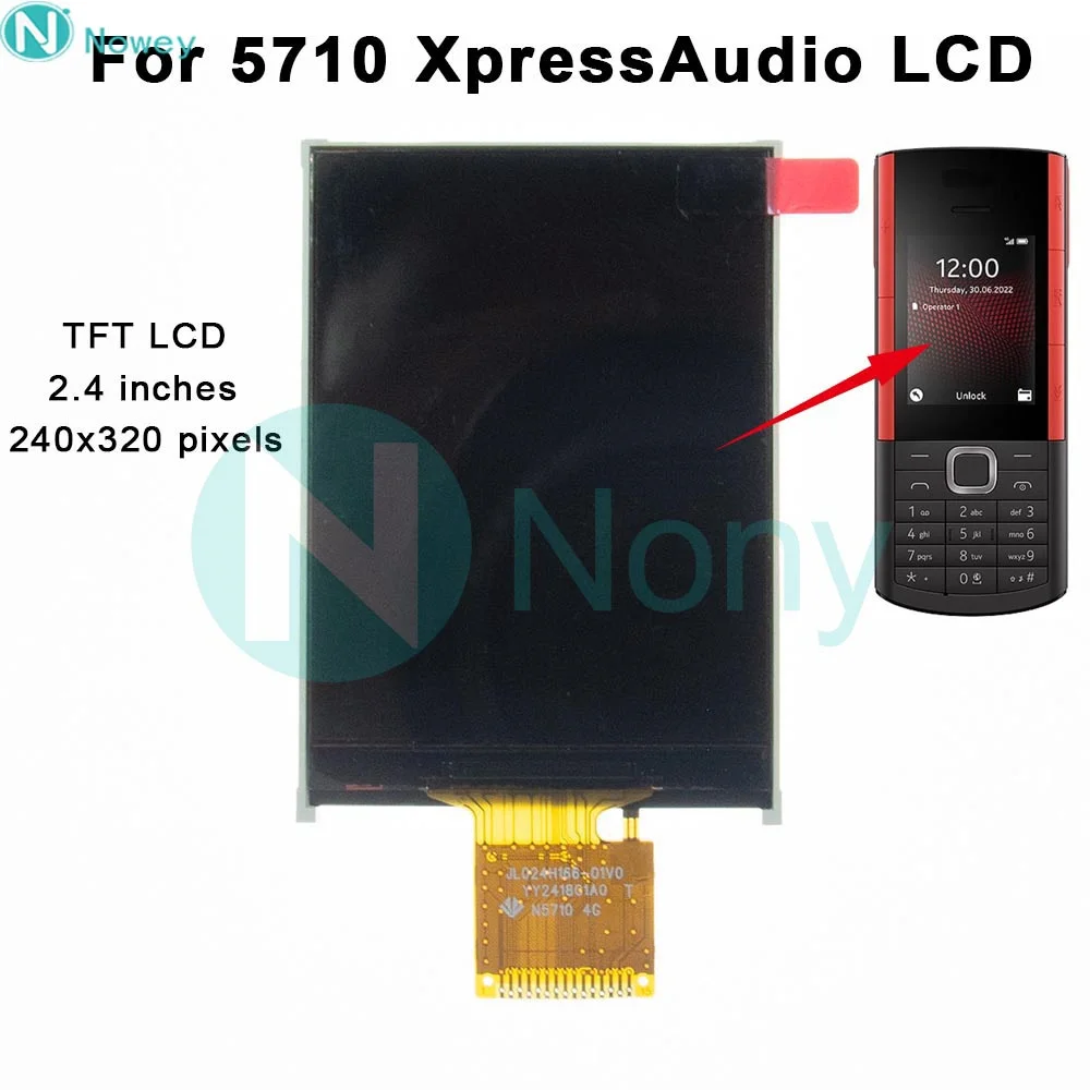 Nowey 6300 4G 2020 LCD Screen For Nokia 125 2023 / 5710 XA 2022 TA1482 / 8210 4G / 6310 4G / 215 4G 225 4G LCD Display Parts