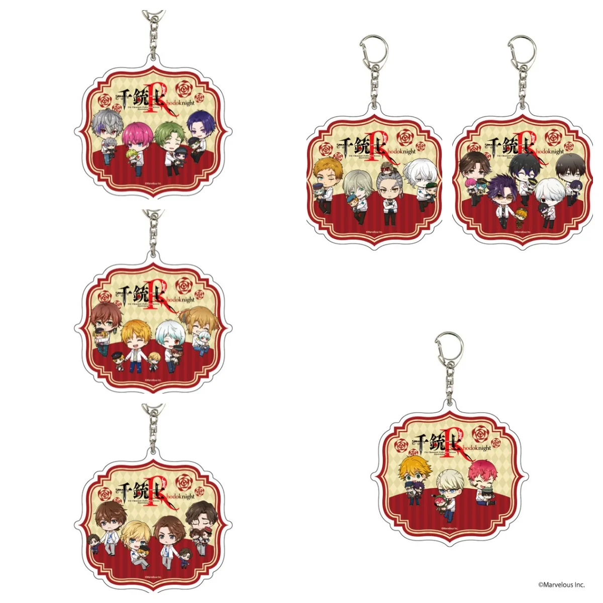 Game Anime Rhodoknight Acrylic Keychain Pendant Bag Car Keychain Cell phone Sign   present Firend Fans Popular Gifts