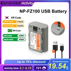 NP-FZ100 NP FZ100 NPFZ100 Battery with 5v 2a Type-C Input for Sony A7 III Alpha A7R III A7R IV A7M4 A7M3 A9 A9R FX30 A6600 A7S3