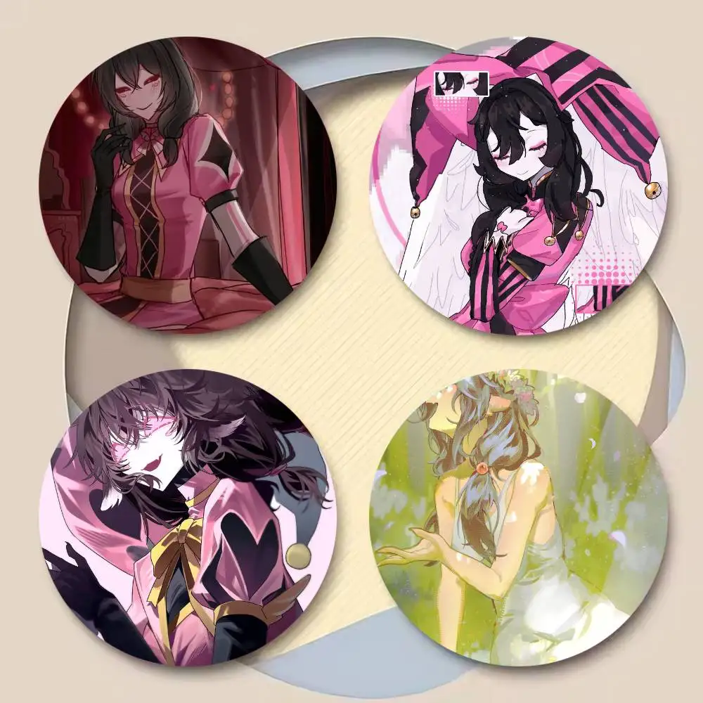The Freak Circus Columbina 25mm 32mm 44mm 58mm 75mm Brooches Badges Pins for Accessories Gift