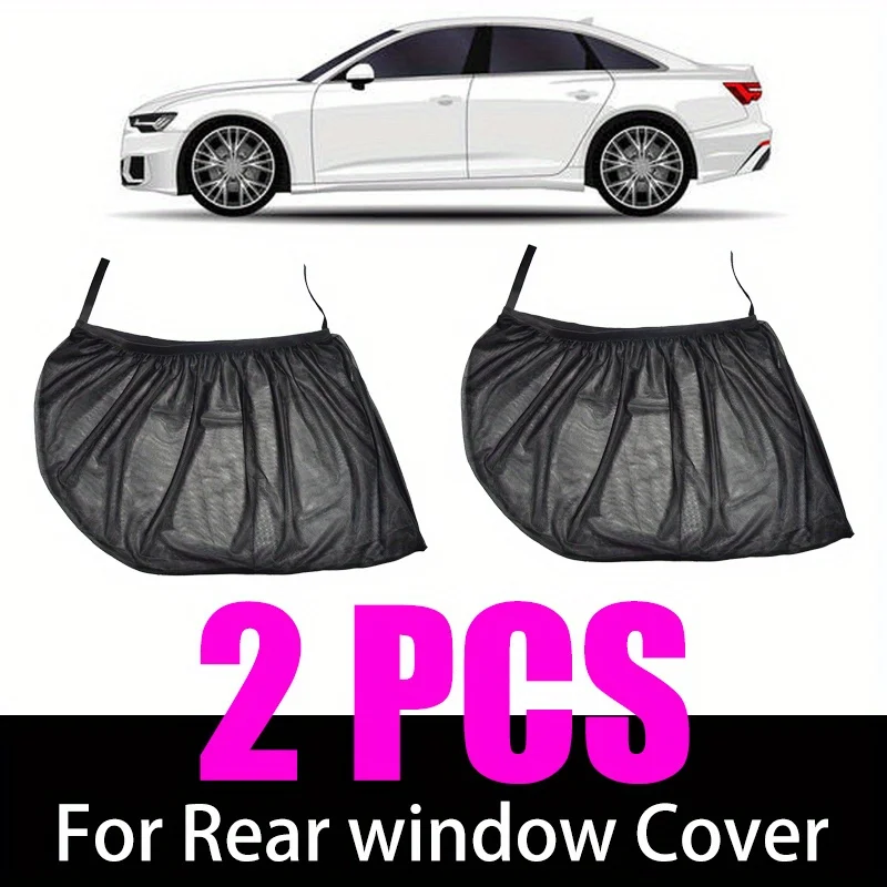 2pcs/set Car sunshade net, window privacy net, mosquito net Car Sunshade Set with Buckle – UV Protection, Heat Reduction & Enhan