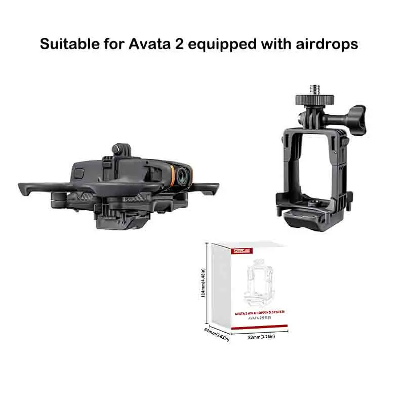 نظام Airdrop لـ DJI Avata 2 الطائرة بدون طيار قاذف الصيد الحياة الإنقاذ إرسال هدية قاذف قطارة جهاز النقل لـ DJI Avata 2