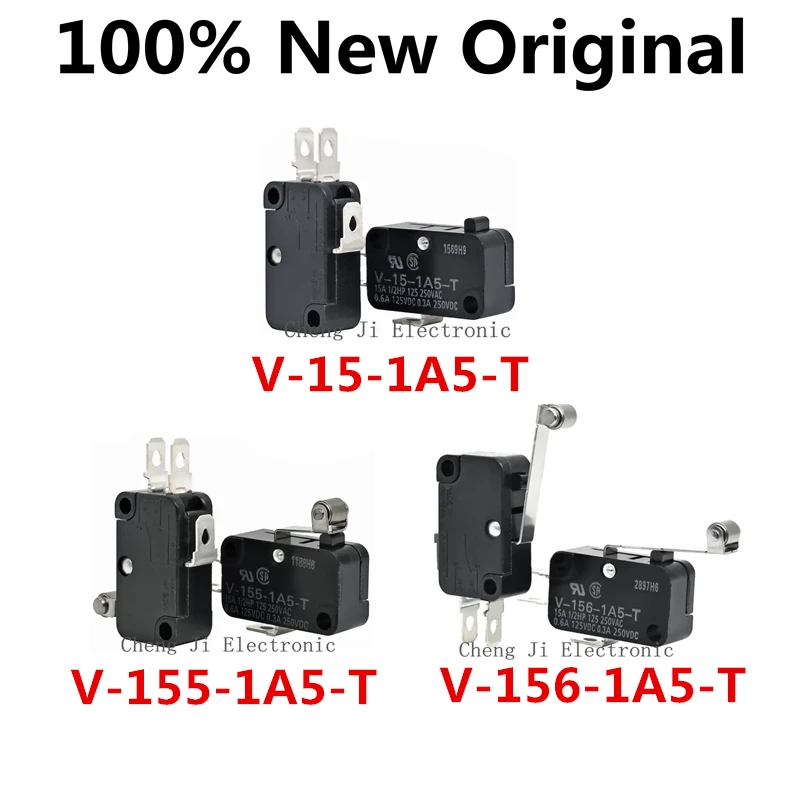 5PCS/Lot V-15-1A5-T、V-155-1A5-T、V-156-1A5-T New original micro switch