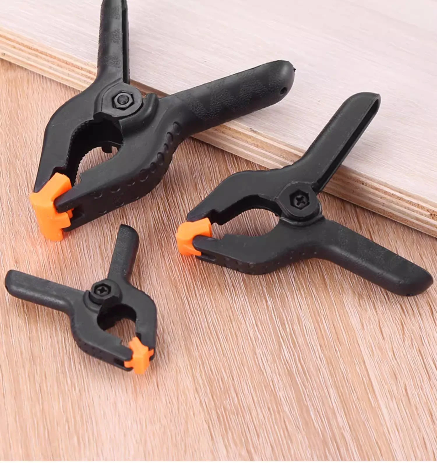 6pcs 3inch Spring Clamps Heavy Duty Plastic For Background Muslin Canvas Paper Chromakey Screen Clip Photo Studio Carpenter Tool