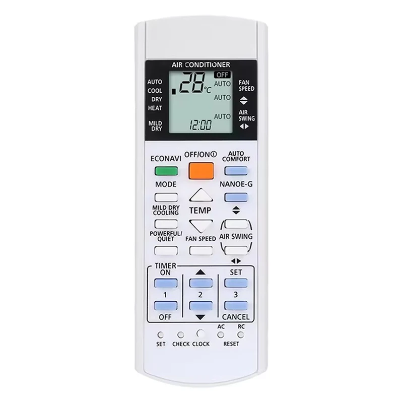 Compatible with Panasonic Air Conditioner A75C3208 A75C3607 A75c3300 A75C3871 A75C3772 remote control A75C3706 spare parts