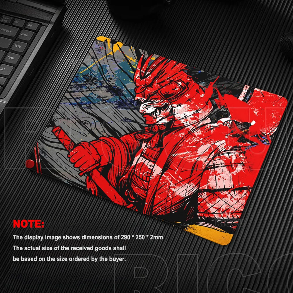 

Red & Black Japanese Ghost Samurai Mouse Pad Rubber Anti-Slip Laptop Control Mats Gamer Office Setup Xxs PC Gaming Accessories