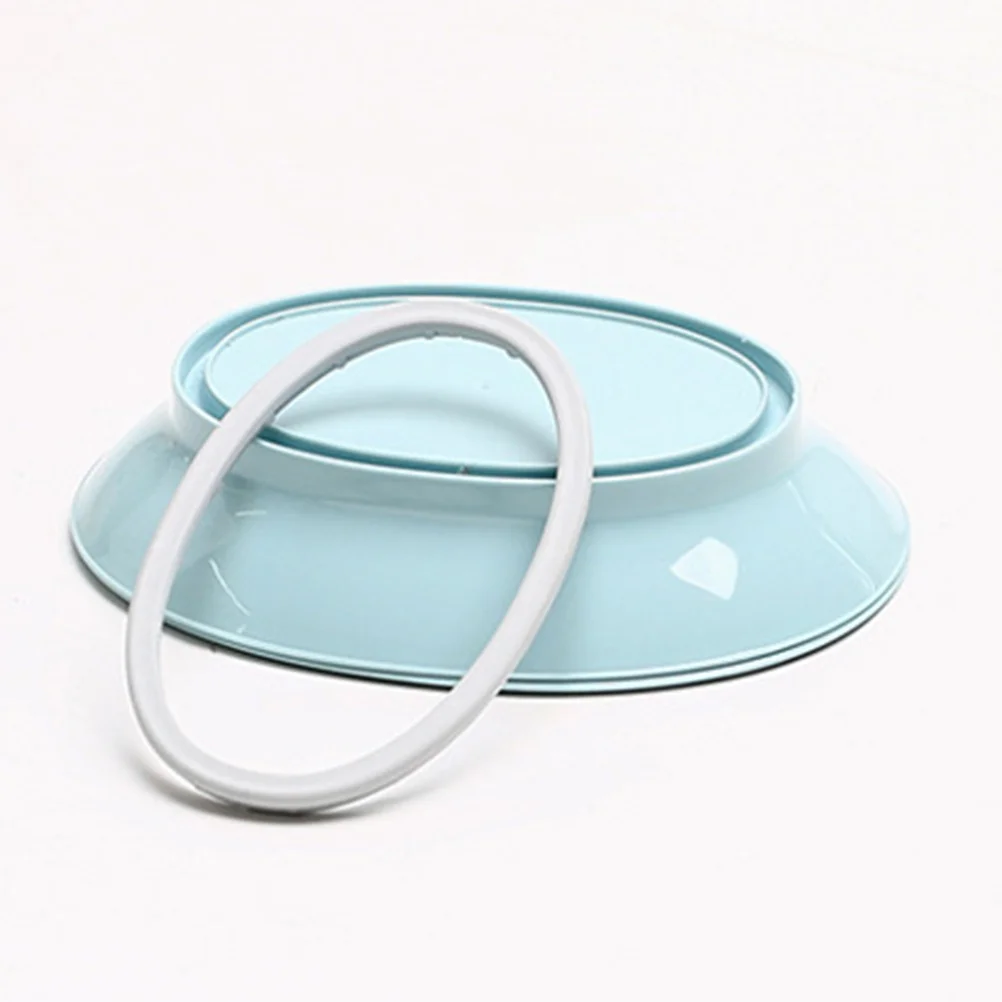 

Plastic Box Round Heart Shaped Soap Dish Drainer Holder For Travel Gym Bathroom Compact Soap Storage Drainage Design