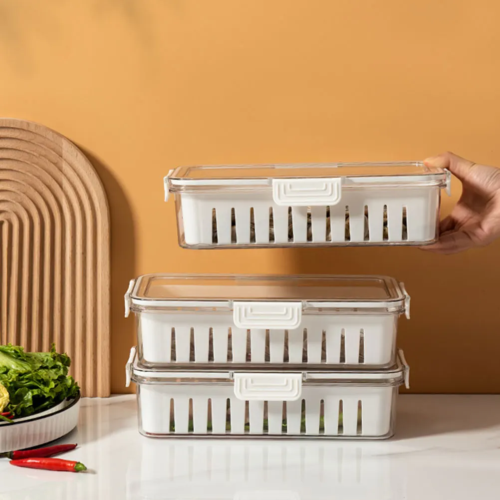 

5Pcs Durable Fridge Storage Containers Food Box for Fruits Vegetables Freshness Keeper
