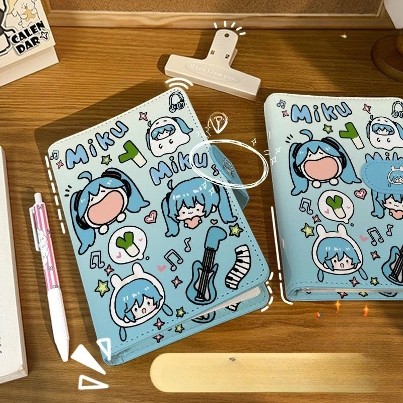 Hatsune Miku loose-leaf book a5 thickened notebook miku cartoon high-looking a6 handbook blank diary handbook gift wholesale