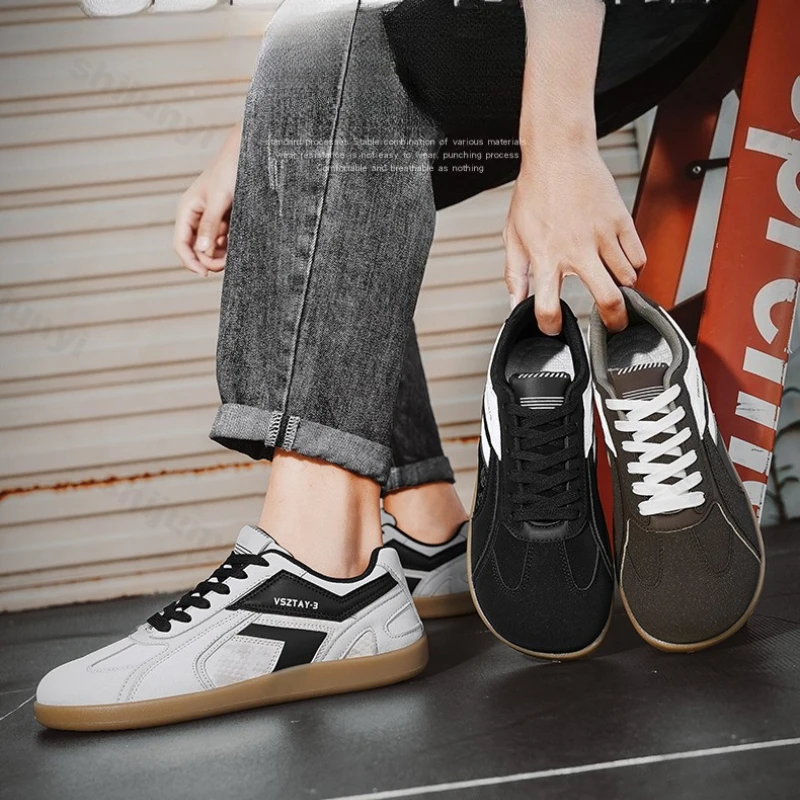 

Мужские кроссовки, осень 2024, новые уличные износостойкие спортивные повседневные туфли с низкой посадкой, легкие удобные кроссовки на шнуровке