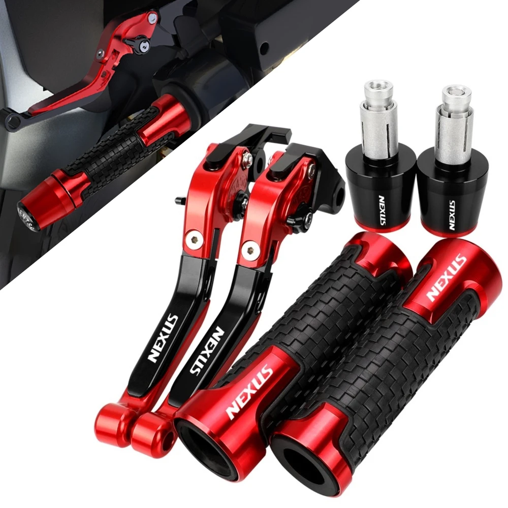 

For GILERA Nexus 125 250 300 E3 Nexus250 Scooters Motorcycle Accessories Extendable Brake Clutch Levers Handlebar Grips Ends