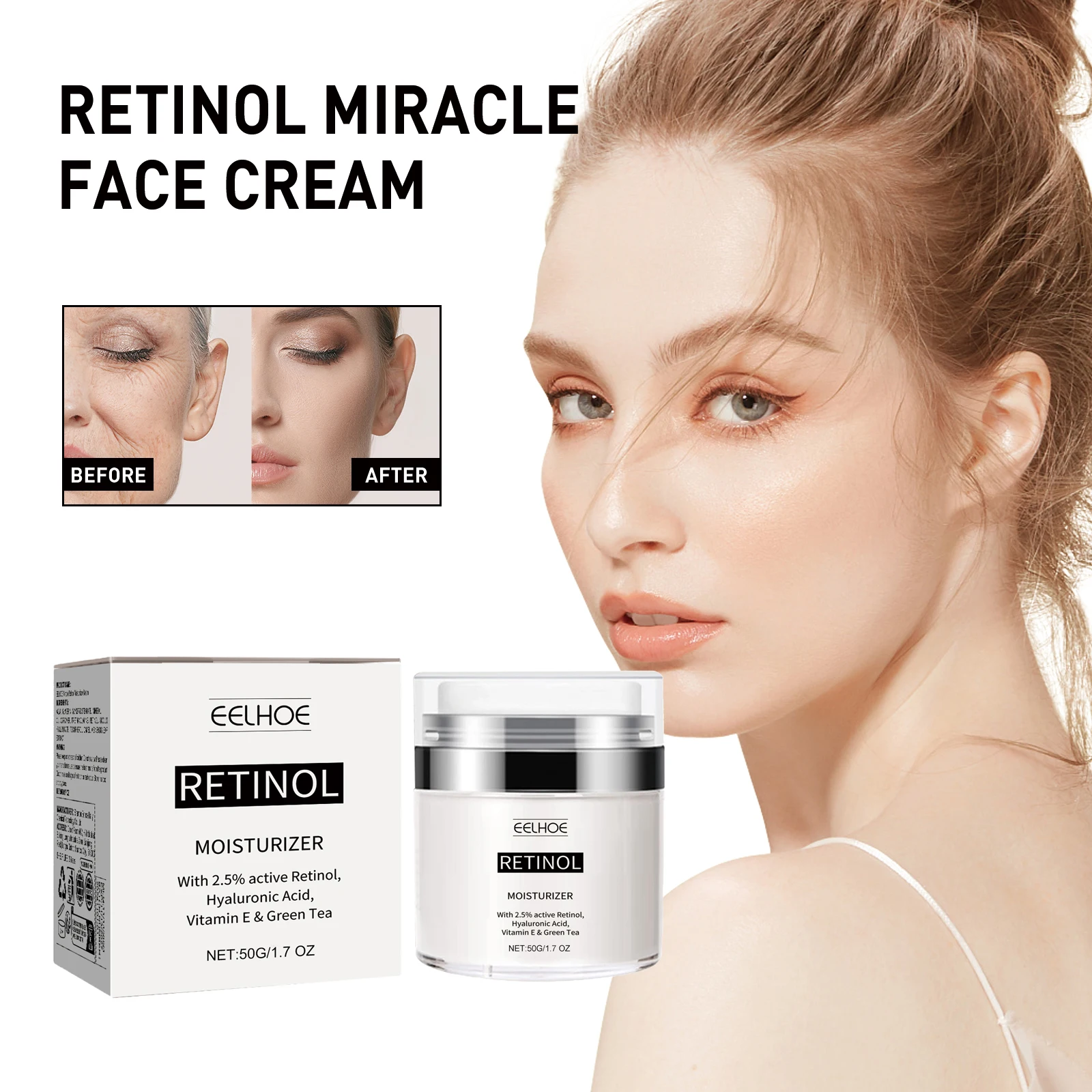 

Retinol Cream – Hydrates, smooths lines, firms & lifts facial skin
