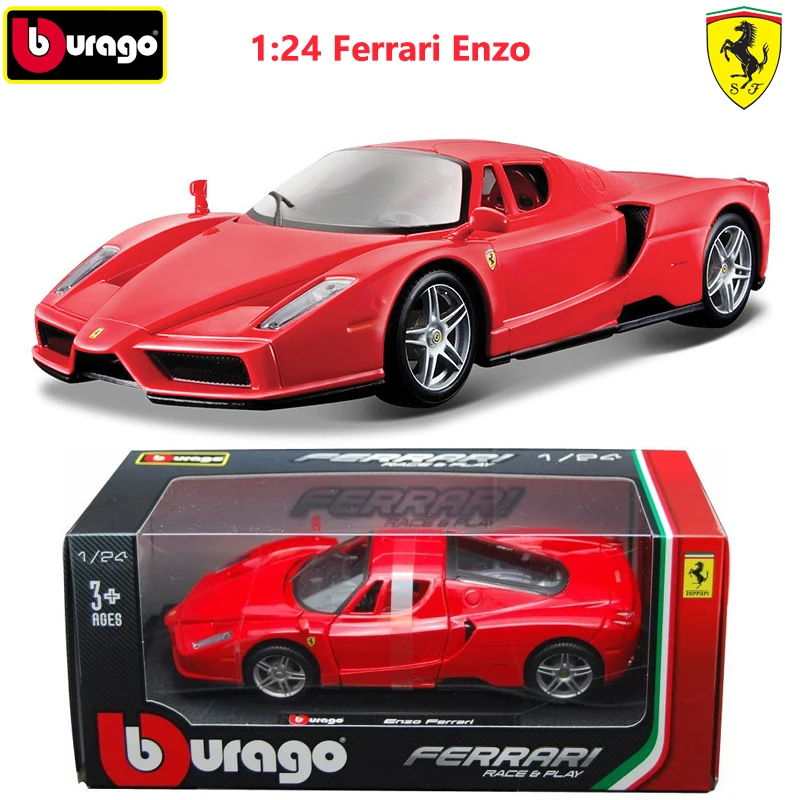 Bburago 1:24 Ferrari Enzo Ferrari 488 GTB Supercars Model Alloy Diecast Cars Model Toy Collection Gift For Adults Children