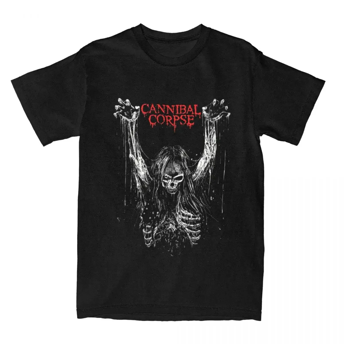 

Death Metal Band Cannibal Corpse Power Merch Shirt for Men Harajuku Gothic Music Amazing 100% Cotton Vintage Loose Tee