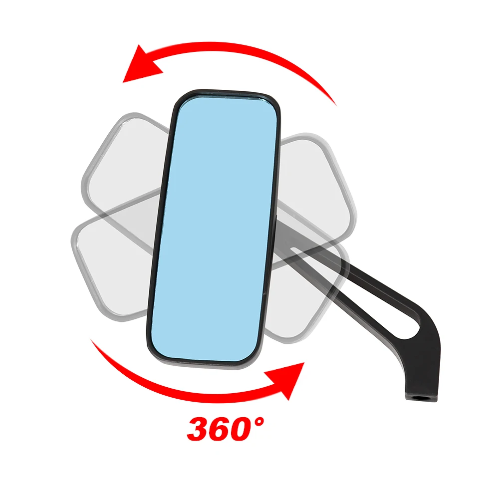 2x M8/M10 Universal Motorcycle Rearview Mirror For Harley Sportster Glide Softail Chopper Bobber Honda Yamaha Kawasaki image 5