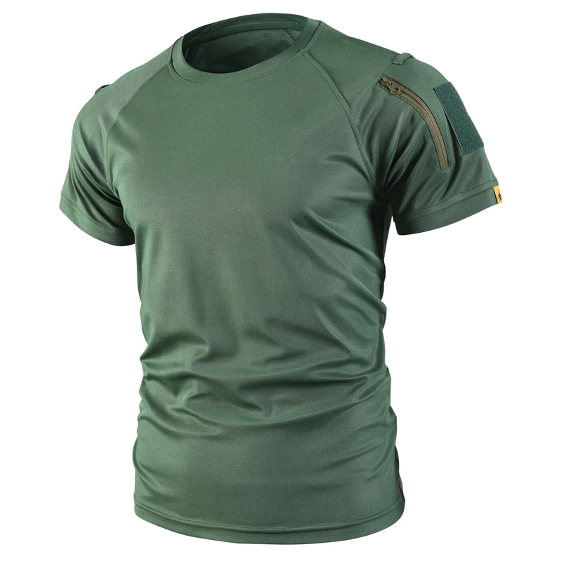 Tactical Cargo Quick Dry Combat T-Shirt Men's Military Army Pullover Outdoor Hunting Camping Climbing Trekking Hiking Shirts