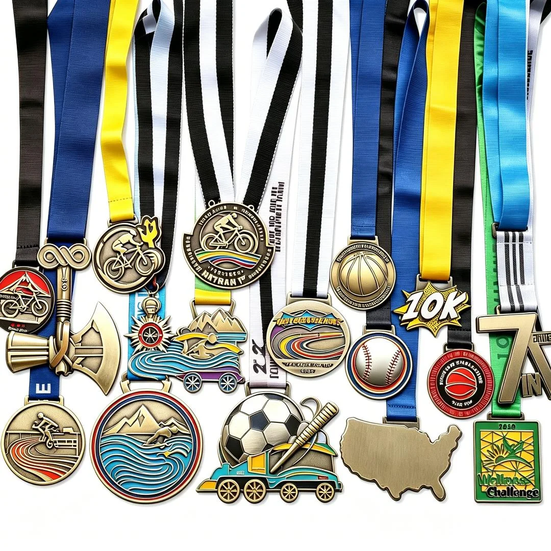 Custom Medallions Medals for Awards Running Taekwondo Trail Run Sports Award Souvenir Gold Medals