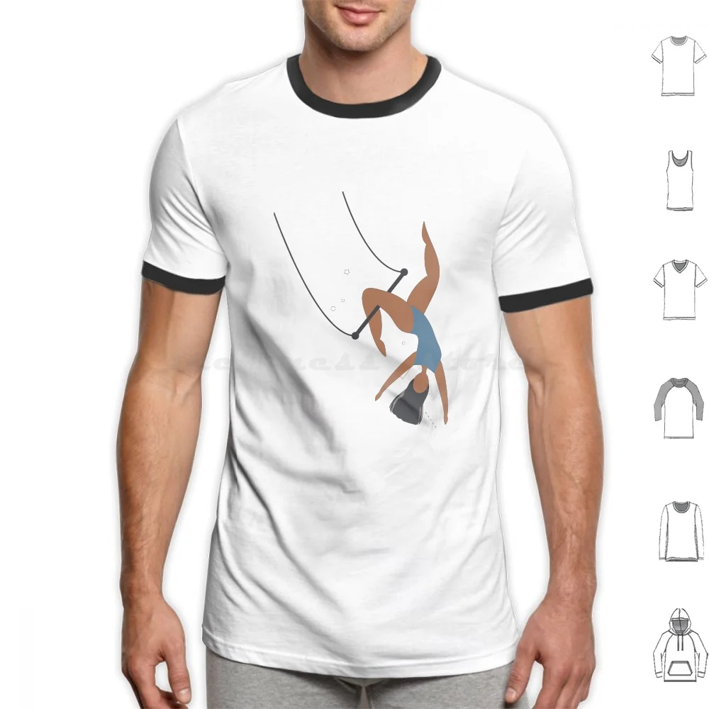 Гимнаст, летняя девочка, антигравитационная Йога, цирковая любовь, футболка большого размера, 100% хлопок, Will Byers Mike Eleven Lucas Dustin Acrobat