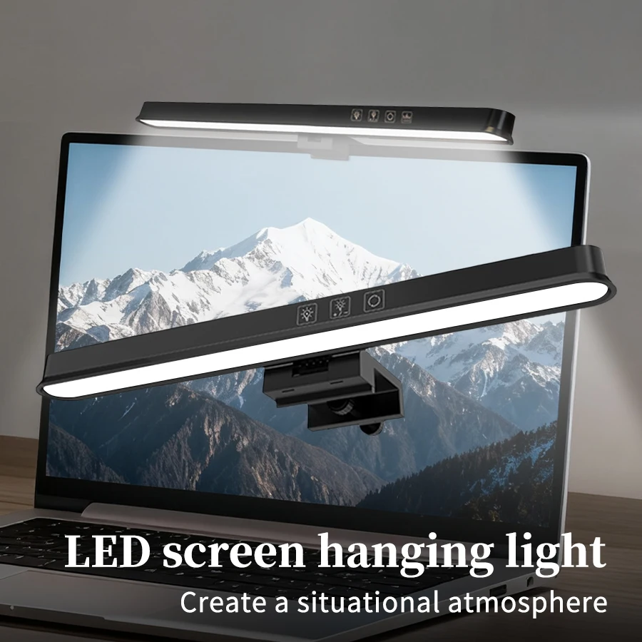 

Home Office Computer Screen Light LED Hanging Desk Lamp USB Monitor Light 36/51cm Dimmable Monitor Screen Light Bar for PC Lamp