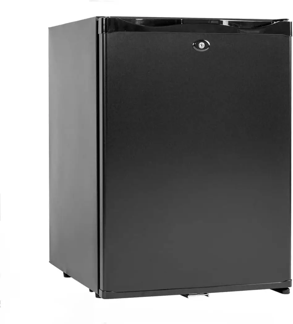 

Mini Fridge with Lock Compact Refrigerator for Bedroom Dorm Office No Noise, 1.0 Cubic Feet, Black