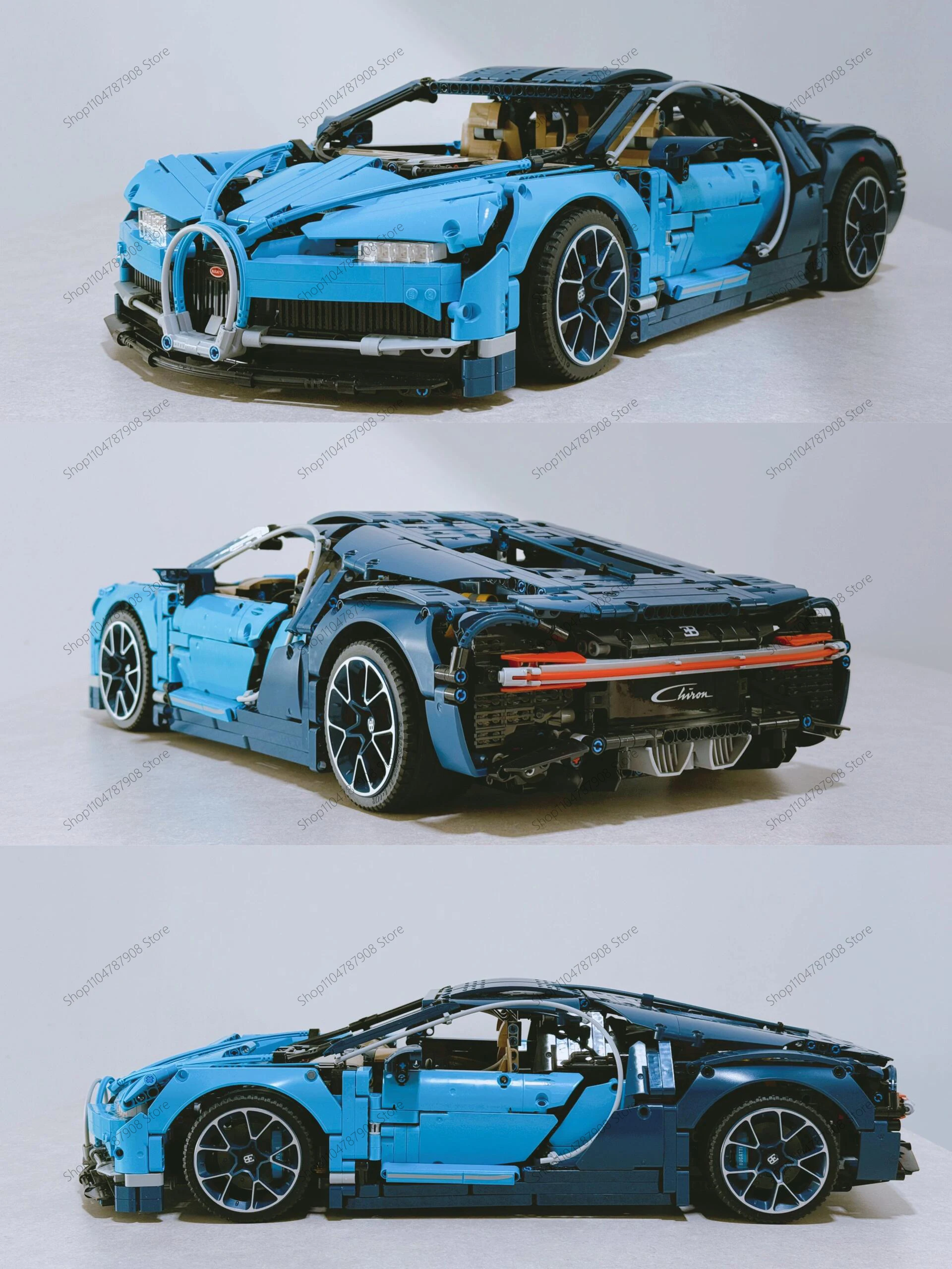 3599Pcs Building Blocks Set, Compatible with LEGO Technic 42083 Bugatti Chiron Super Sports Car Model, Construction Engineering
