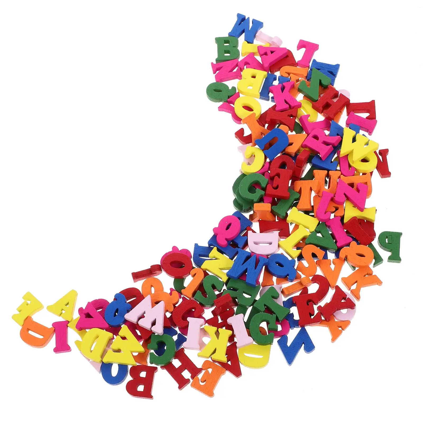 

200 Pcs Wooden Letters for Crafts Unfinished Large Alphabet Decor Kids Educational Toys Projects Wall Hanging Bedroom Living