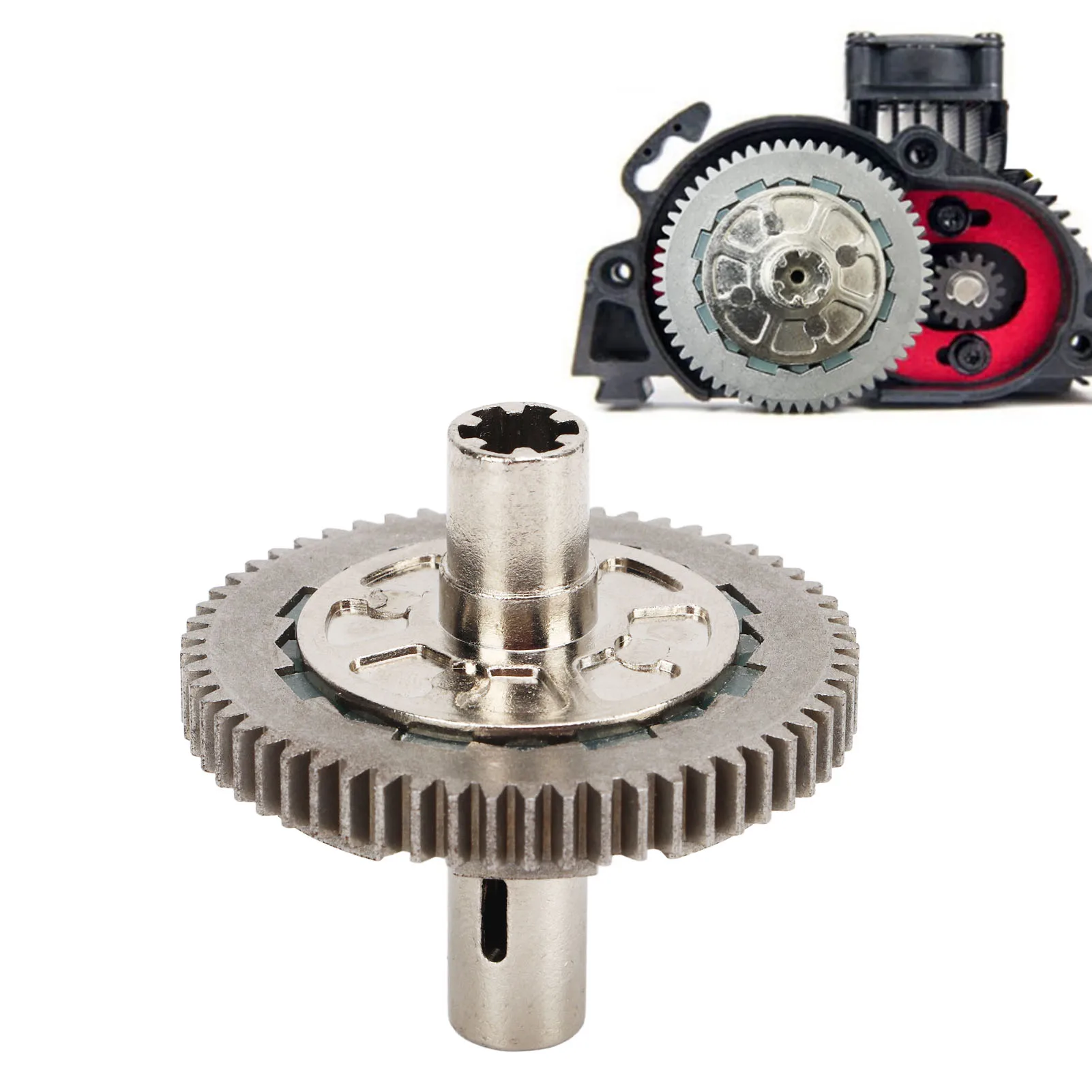 

Металлическая сталь 57T 0,8 мод Набор тапочек с цилиндрической шестерней для Arrma 1/10 Granit для Typhon 1/8 RC Car 57T 0,8 Мод Набор тапочек