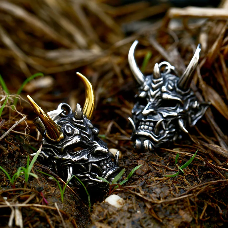 BEIER Updated Designs 316L Stainless Steel Prajna Evil Dragon Head Men Pendant Necklace Punk Animal High Quality Jewelry BP8-508