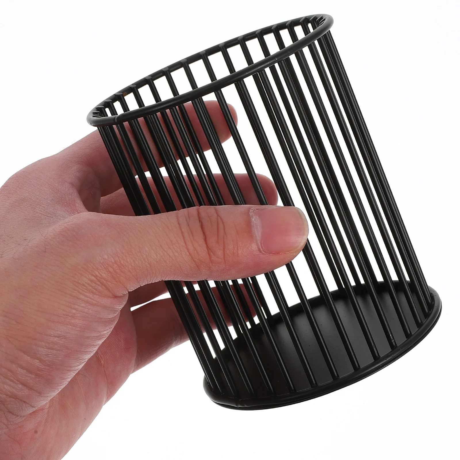 

2Pcs Metal Pen Holder Eyebrow Pencil Storage Bucket Makeup Brush Organizer Desktop Storage Cups Office Home Desk Accessories
