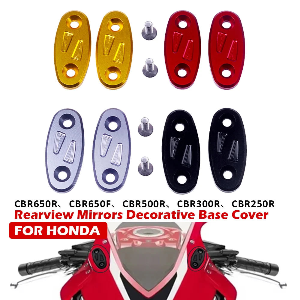 Motorcycle Rearview Mirror Base Windshield Drive Eliminator Mirrors Hole Cover For HONDA CBR650R CBR650F CBR500R CBR300R CBR25