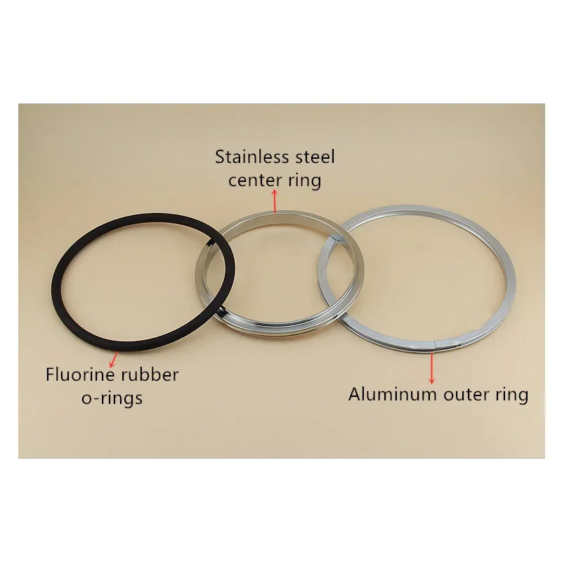 ISO63 ISO80 ISO100 ISO160 ISO200 ISO250 stainless steel vacuum pipe tri clamp fittings center bracket & fluorine rubber O-ring