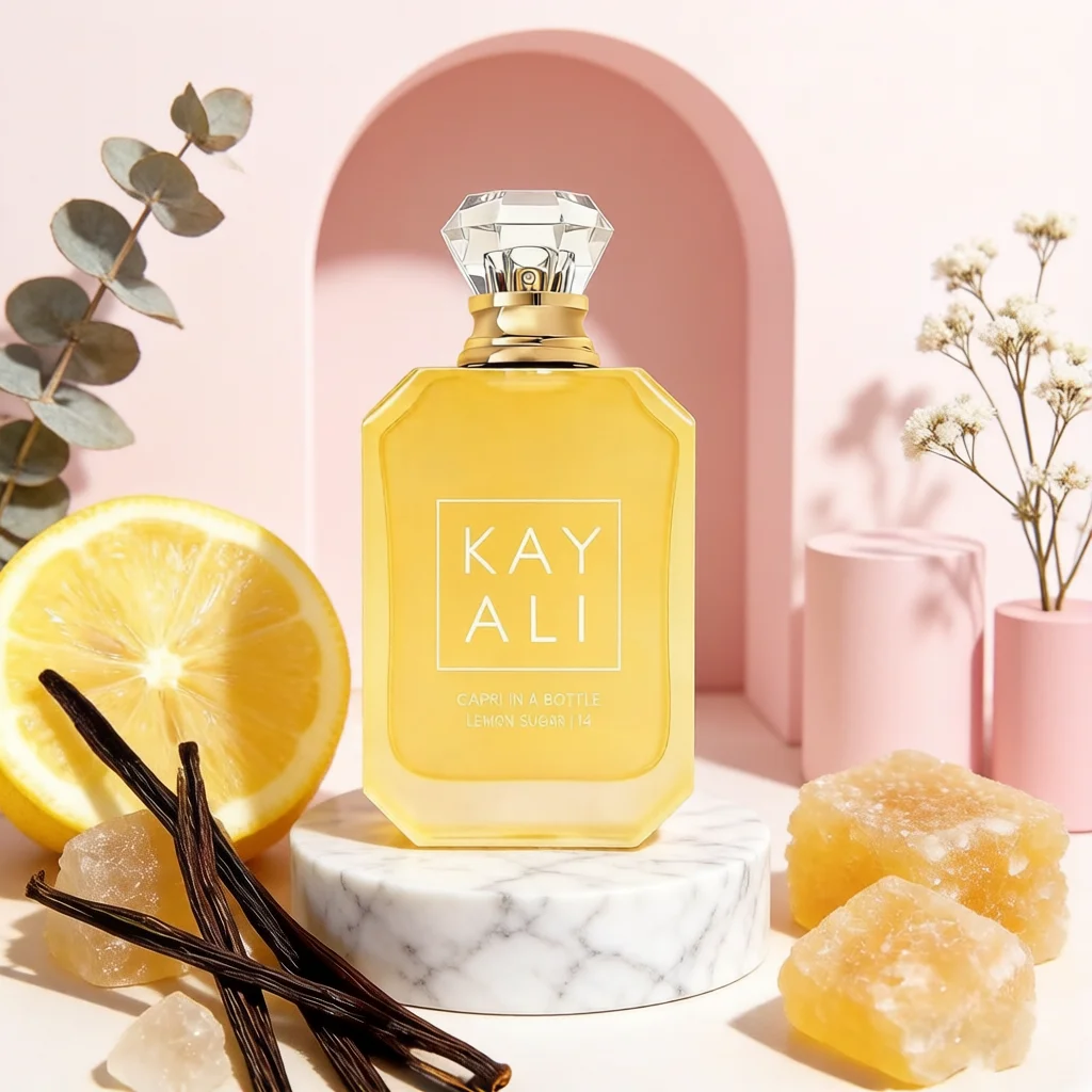 KAYALI Capri In A Bottle Lemon Sugar 14 EDP Perfume for Women, Bright Citrus Sweet Fruity Fragrance with Lemon, Long Lasting Lux