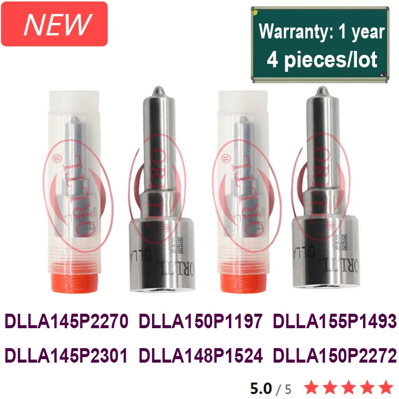 4PCS New Injection Nozzle DLLA145P2270 DLLA150P1197 DLLA155P1493 DLLA145P2301 DLLA148P1524 DLLA150P2272 for BOSCH injector