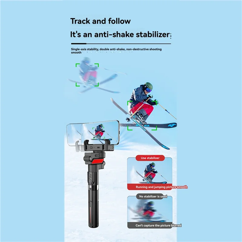 A32T-Auto Ai Face Tracking Selfie Stick Tripod 360 Auto Rotation Follow Gimbal Stabilizer Selfie Stick حامل هاتف