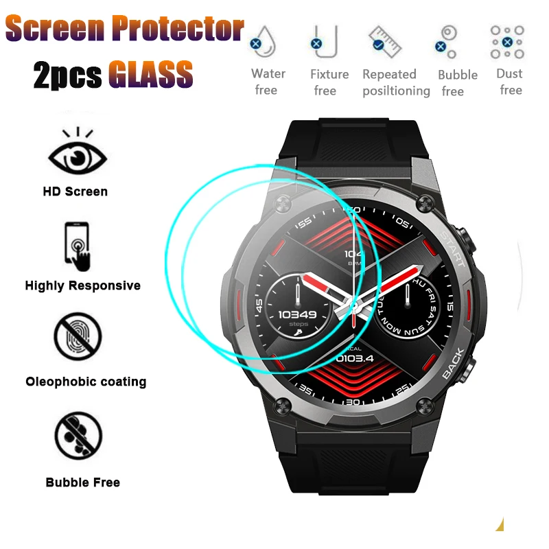 2 SZTUKI Szkło hartowane do Zeblaze Vibe 7 Pro 7Pro Btalk 2 Vibe7 Btalk2 Pełna osłona ekranu HD Przezroczysta folia ochronna ze szkła