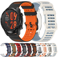 22mm Sport Silicone Strap For TicWatch Pro 3 Ultra Smart Watch Band LTE/GPS For TicWatch GTH 2/GTX/S2/E2/GTW/Pro X/2021 Bracelet